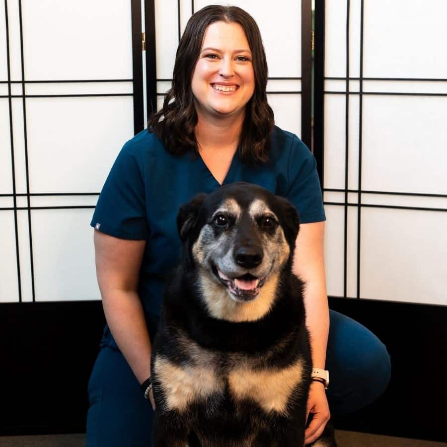 Dr. Turnquist and her dog Fred