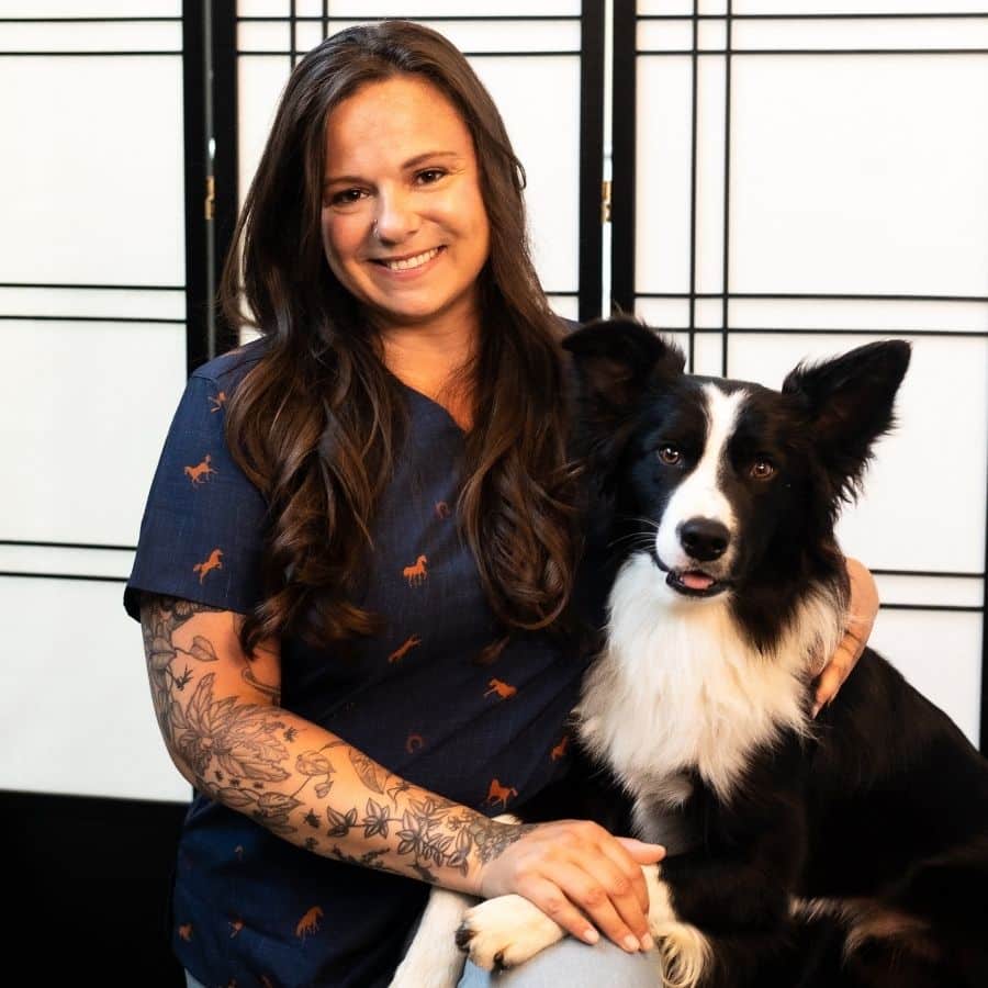 Zoe and her dog Quatro